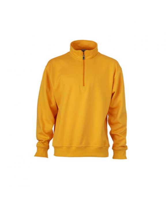 Sweat-shirt personnalisable JAMES & NICHOLSON Workwear Half Zip Sweat