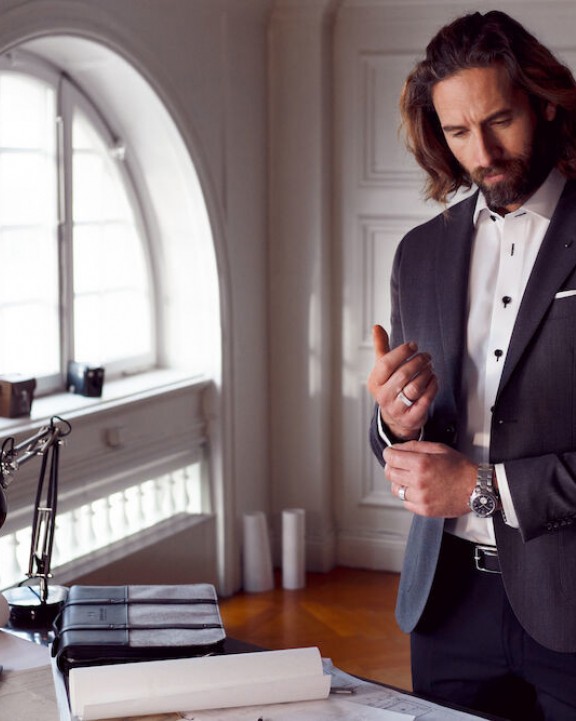 Hemd J. HARVEST & FROST HEMD RED BOW 20 SLIM FIT SHIRT voor bedrukking &amp; borduring
