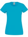 FOL T-shirt Femme Original-T (Full Cut 61-420-0) bleu azur personnalisable