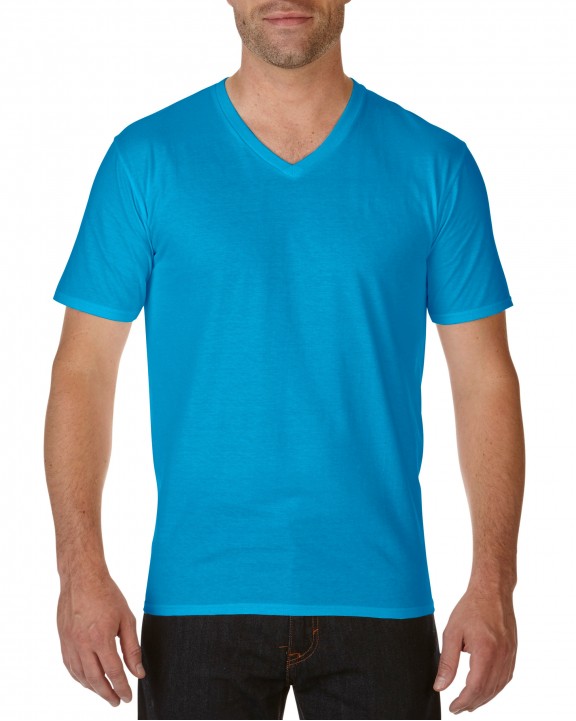 T-shirt GILDAN Premium Cotton Adult V-Neck T-Shirt voor bedrukking &amp; borduring