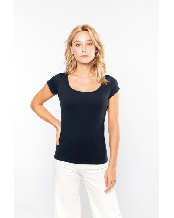 T-shirt personnalisable KARIBAN T-shirt col bateau manches courtes femme