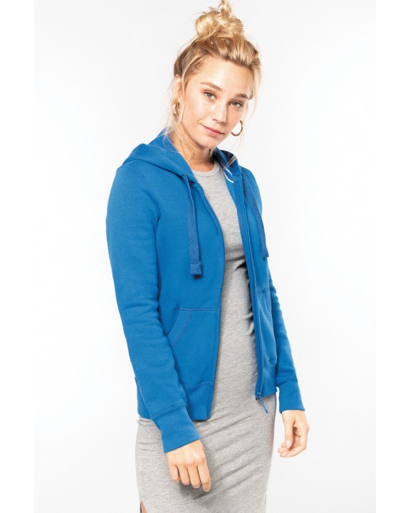 Sweat-shirt personnalisable KARIBAN Sweat-shirt zippé capuche femme