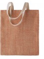 KIMOOD Sac en toile de jute teint 100% naturel Natural/Saffron personnalisable