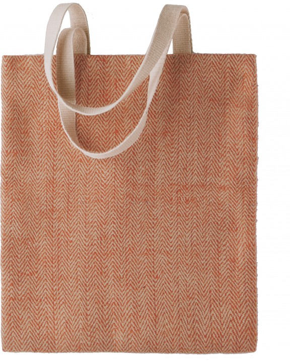 KIMOOD Jutetasche; 100% gefärbtes Naturgarn Tote Bag personalisierbar