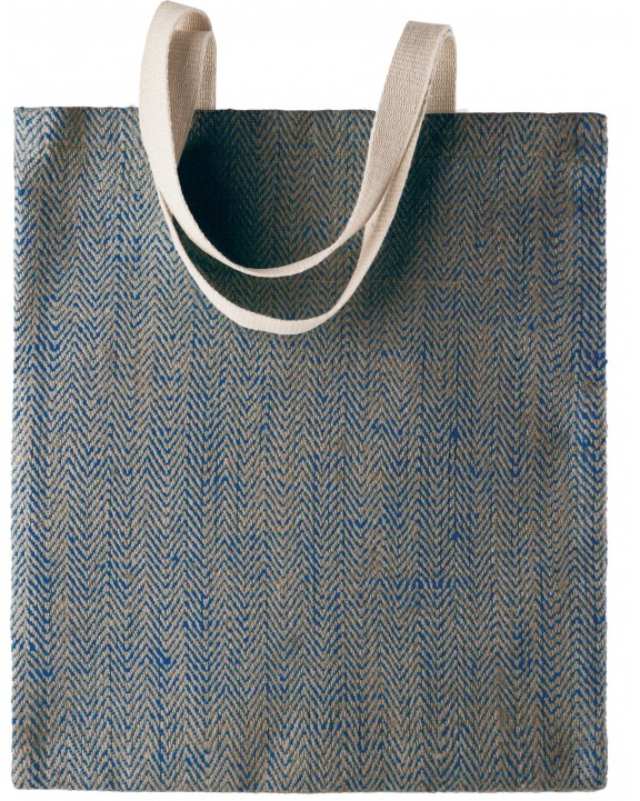 Tote bag personnalisable KIMOOD Sac en toile de jute teint 100% naturel