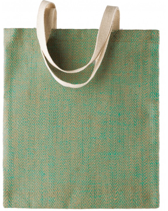 KIMOOD Jutetasche; 100% gefärbtes Naturgarn Tote Bag personalisierbar
