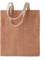 Tote bag personnalisable KIMOOD Sac en toile de jute teint 100% naturel