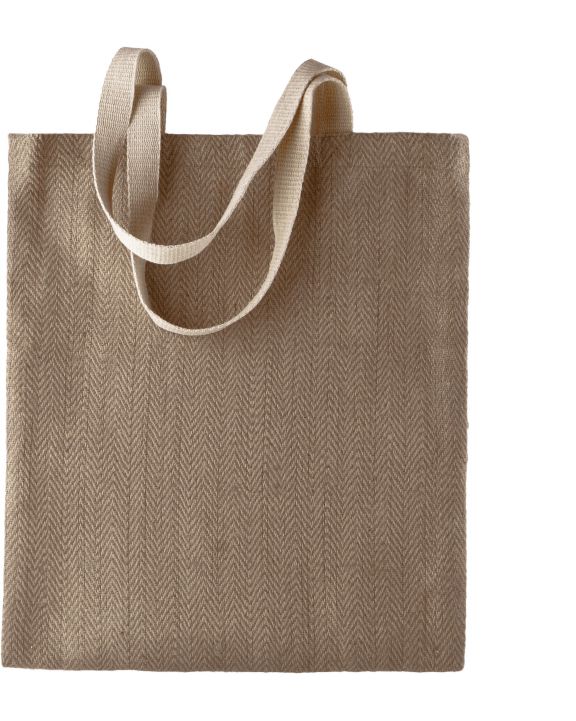 Tote bag KIMOOD 100% natuurlijke Jute tas voor bedrukking & borduring