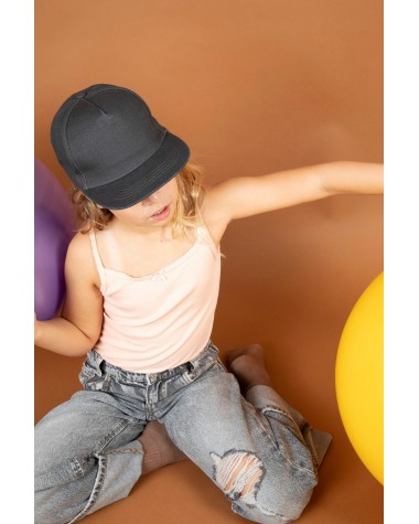 K-UP 5-Panel Kinder-Snapbackkappe Kappe personalisierbar