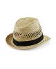 Bob-Muetze BEECHFIELD Straw Summer Trilby personalisierbar