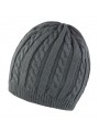 RESULT Mariner Knitted Hat gris/noir personnalisable