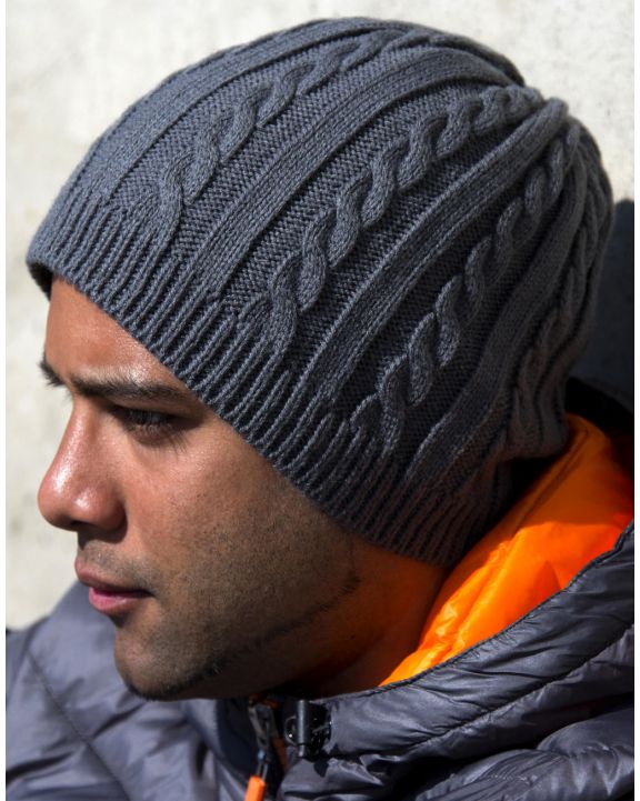 Mütze, Schal & Handschuh RESULT Mariner Knitted Hat personalisierbar