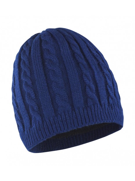 RESULT Mariner Knitted Hat bleu marine personnalisable