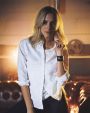 Hemd J. HARVEST & FROST HEMD INDIGO BOW 30 WOMAN voor bedrukking &amp; borduring