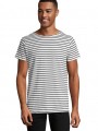 T-Shirts à personnaliser SOL'S Miles Men blanc/bleu marine