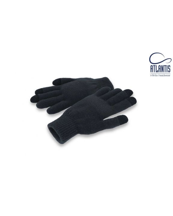 Mütze, Schal & Handschuh ATLANTIS Gloves Touch personalisierbar