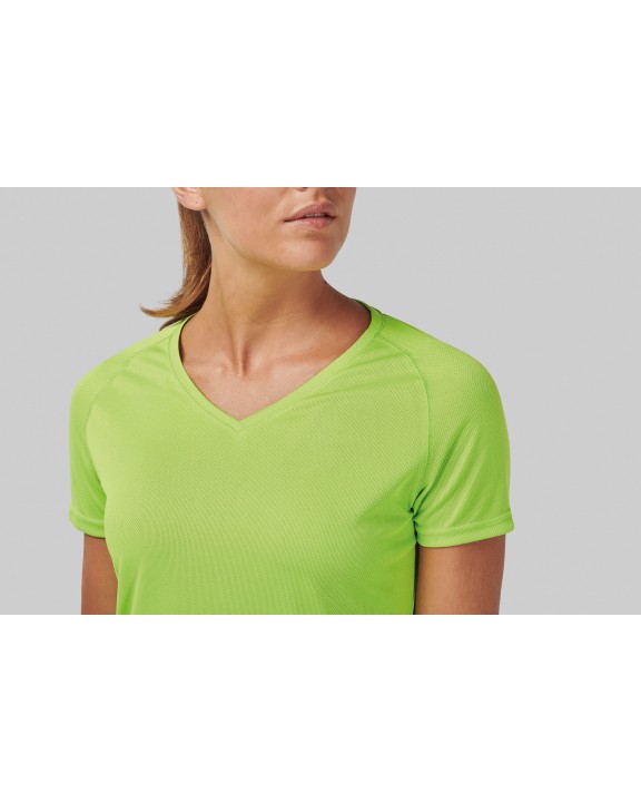 T-shirt PROACT Dames sport-t-shirt V-hals voor bedrukking &amp; borduring