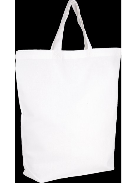KIMOOD Sac shopping en coton blanc personnalisable