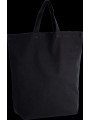 KIMOOD Sac shopping en coton noir personnalisable