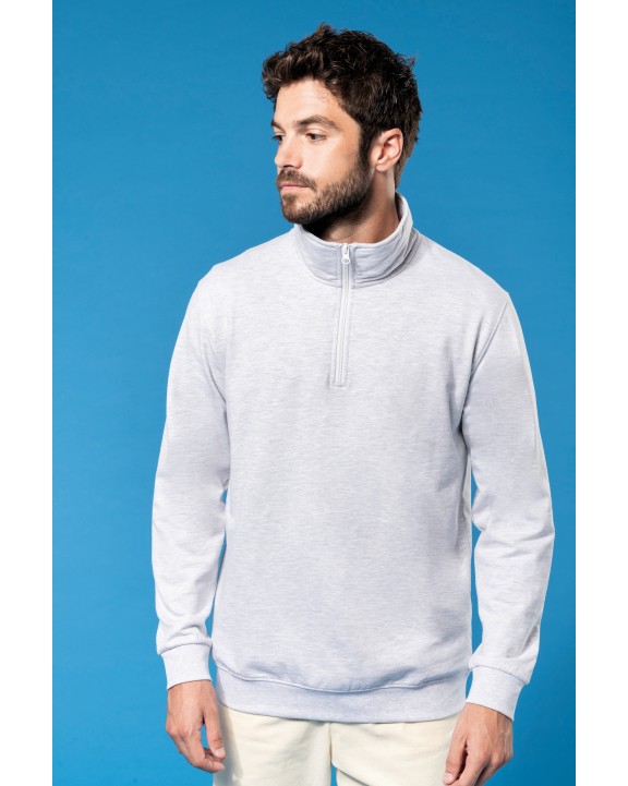 Sweat-shirt personnalisable KARIBAN Sweat-shirt col zippé homme