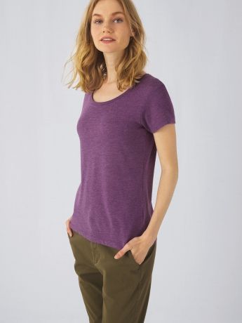 B&C T-shirt Triblend col rond Femme