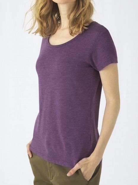 T-shirt Triblend col rond Femme