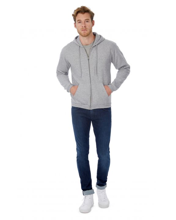 Sweater B&C ID.205 Hooded Full Zip Sweatshirt voor bedrukking & borduring