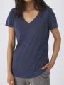 T-shirt Triblend col V Femme