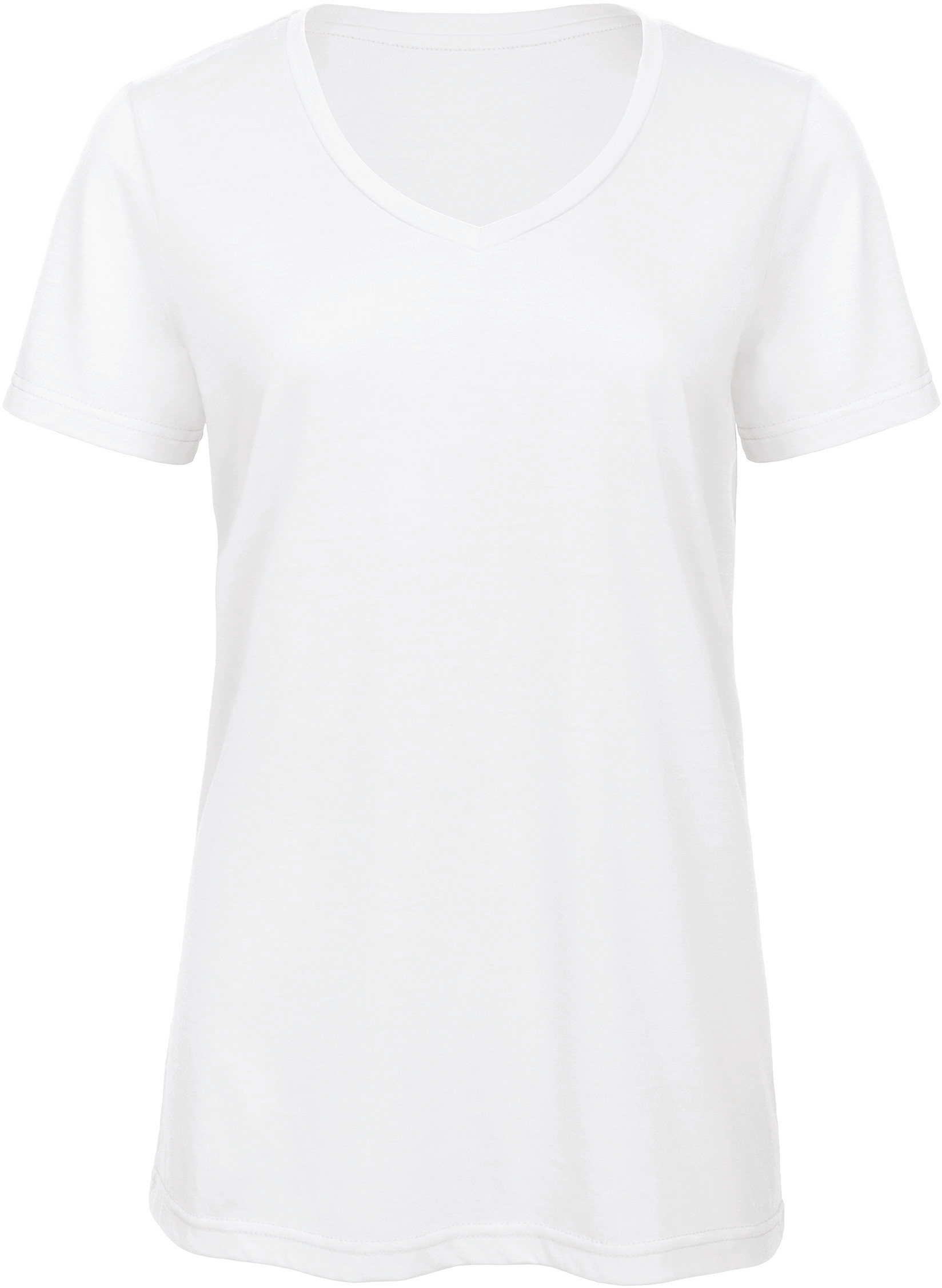 T-Shirt Femme Col-V Profond Triblend - Tee shirt Personnalisé