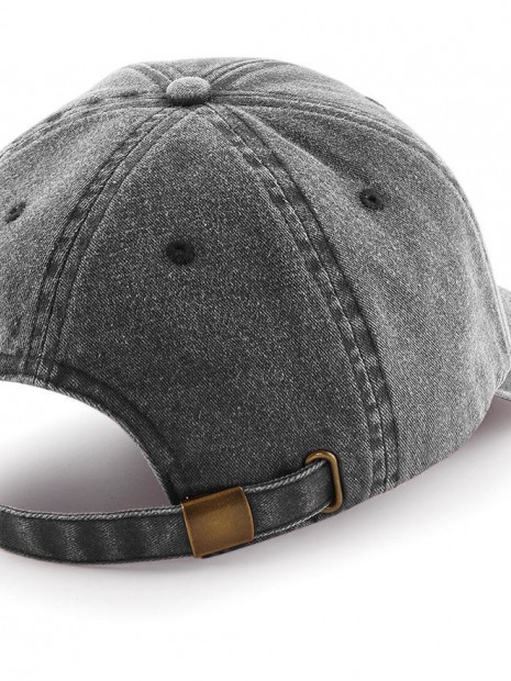 Casquettes à personnaliser BEECHFIELD Casquette vintage profil bas vintage noir