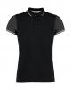 Poloshirt KUSTOM KIT Fashion Fit Contrast Tipped Polo voor bedrukking & borduring