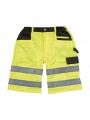 RESULT Short cargo de sécurité fluo yellow personnalisable