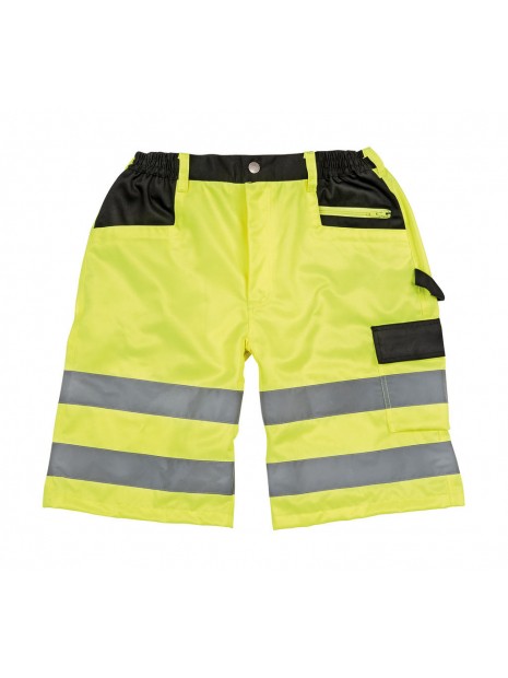 RESULT Short cargo de sécurité fluo yellow personnalisable