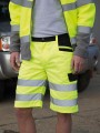 Bermudas & Shorts à personnaliser RESULT Short cargo de sécurité fluo yellow