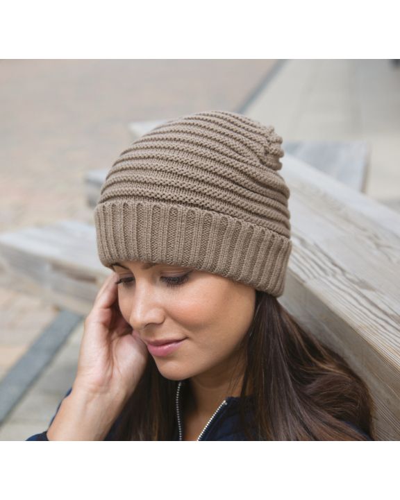 Muts, Sjaal & Wanten RESULT Braided knit hat voor bedrukking & borduring