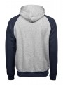 Sweat-shirts à personnaliser TEE JAYS TWO-TONE  HOODED SWEATSHIRT heather/bleu marine