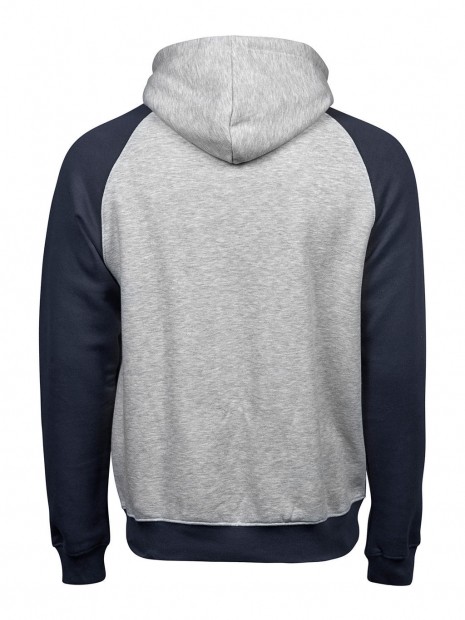 Sweat-shirts à personnaliser TEE JAYS TWO-TONE  HOODED SWEATSHIRT heather/bleu marine