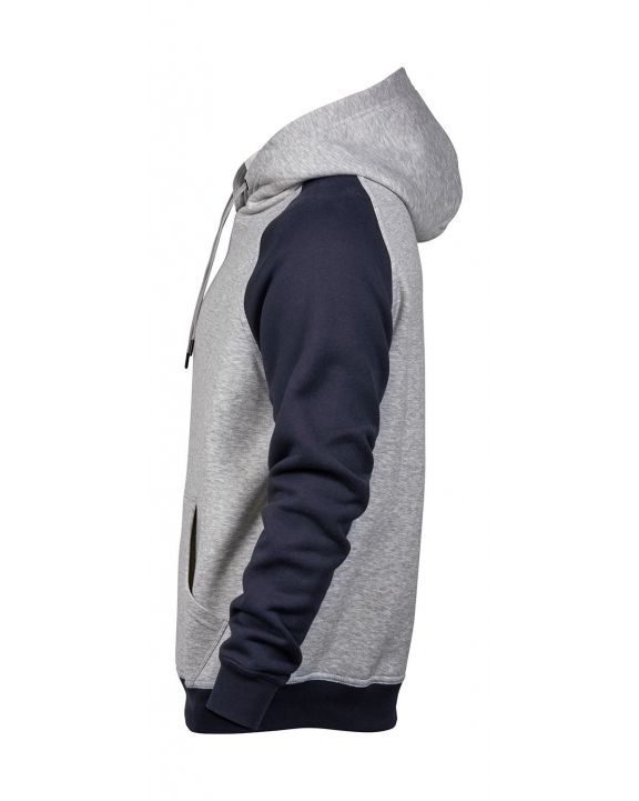 Sweatshirt TEE JAYS Two-Tone Hooded Sweatshirt personalisierbar
