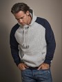 Sweat-shirts à personnaliser TEE JAYS TWO-TONE  HOODED SWEATSHIRT heather/bleu marine