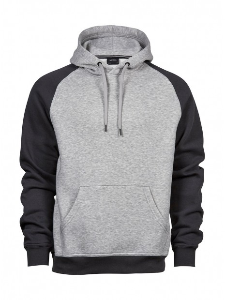 TEE JAYS TWO-TONE  HOODED SWEATSHIRT heather/dark grey personnalisable