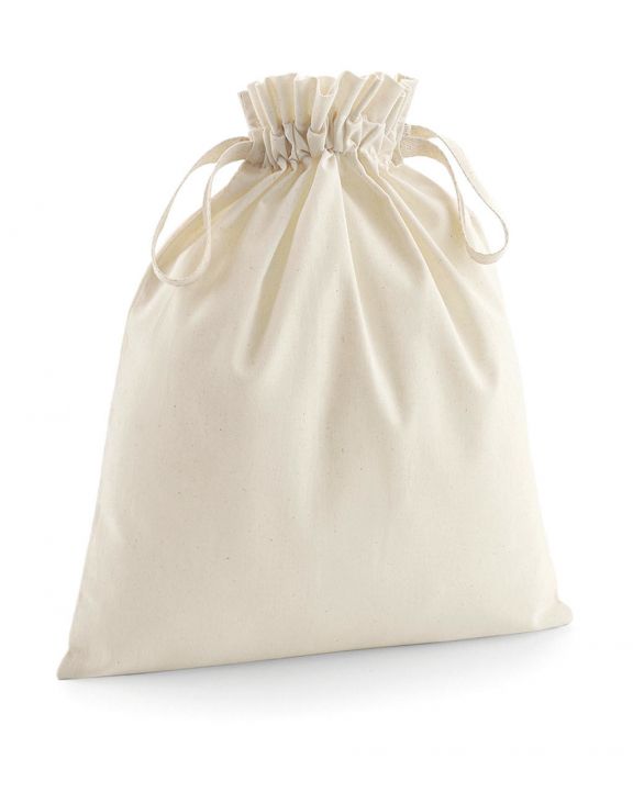 Tas & zak WESTFORDMILL Organic Cotton Drawcord Bag voor bedrukking & borduring
