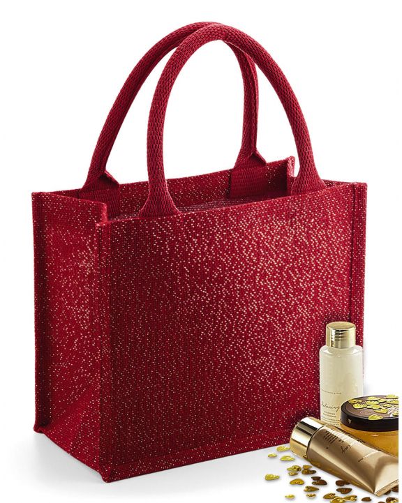 Tas & zak WESTFORDMILL Shimmer Jute Mini Gift Bag voor bedrukking & borduring