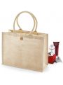 WESTFORDMILL Baumwoll-Jute Shopper Tote Bag personalisierbar