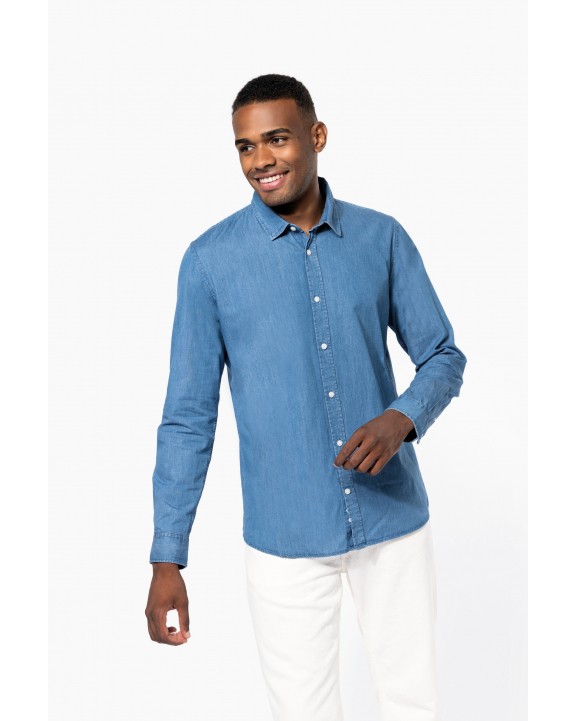 Chemise personnalisable KARIBAN Chemise denim homme