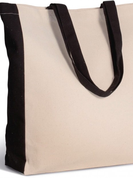 Tote bags à personnaliser KIMOOD Sac cabas bicolore 