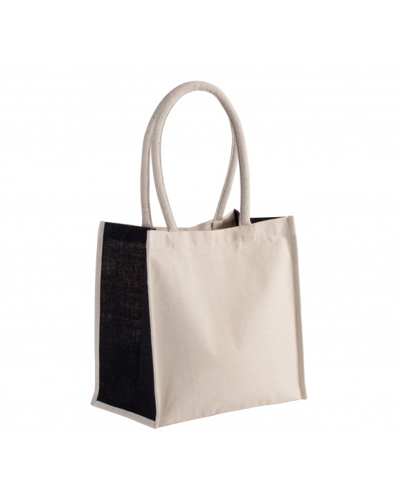 KIMOOD Baumwoll-/Jute-Shoppingtasche Tote Bag personalisierbar