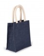 KIMOOD Jutetasche im Cabas-Stil Klein Tote Bag personalisierbar