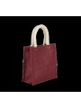 KIMOOD Sac style cabas en toile de jute - petit modèle light rosewood personnalisable