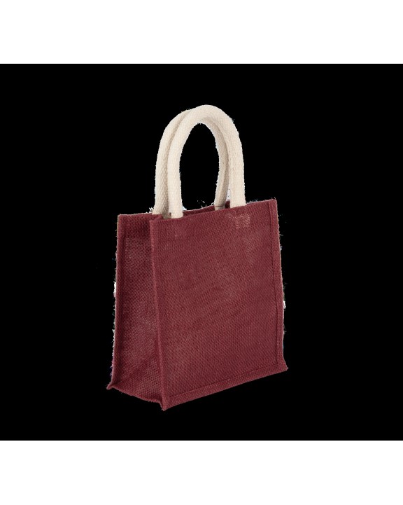 KIMOOD Jutetasche im Cabas-Stil Klein Tote Bag personalisierbar