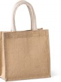 Tote bags à personnaliser KIMOOD Sac style cabas en toile de jute - petit modèle 